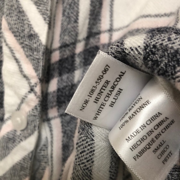 Rails Hunter Plaid Shirt in Charcoal Blush Small - Picture 7 of 8